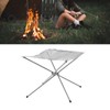 Outdoor Portable Fire Pit Folding Bonfire Rack Camping Barbecue Mesh