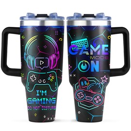Gamer Gifts, Gifts for Gamers, Cool Gamer Gifts for Men Teenage Teen Boys Boyfriend, Gaming Mugs Stuff, Video Games Party Favors, The Game Boy Birthday Room Decor Stainless Steel Tumbler 40oz 1pc
