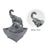 Nature's Mark 7.5" Playing Elephant & Baby Elephant Tabletop Water