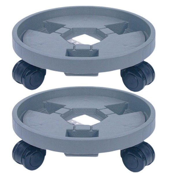 JDYYICZ 2 Pack 9IN Plant Caddy with Wheels Round Rolling