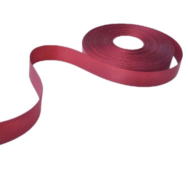 Ribbon Roll 50 Yards 3/4" Satin Burgundy Red Single Face