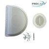 ProCamp RV White Cargo Trailer Air Flow Vent Kit W/