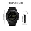 atnayo Referee Watch, Digital Waterproof Wrist Stopwatch with Whistle for