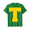 TheOwlOrigin Letter T Chipmunk Christmas Thanksgiving Costume T-Shirt
