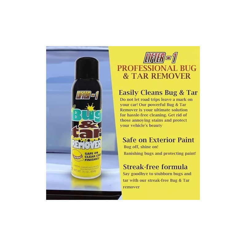 Lifter-1 Bug and Tar Remover for Cars, Trucks, RVs, and