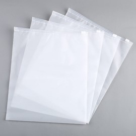 50X Clear Zip Lock Clothes Bags seal, Travel Space Saver Storage Protect From Moisture & Dust, Resealable Large Plastic Luggage waterproof Pouch For Clothes, Towels Organising (35 X 45 cm, Clear)