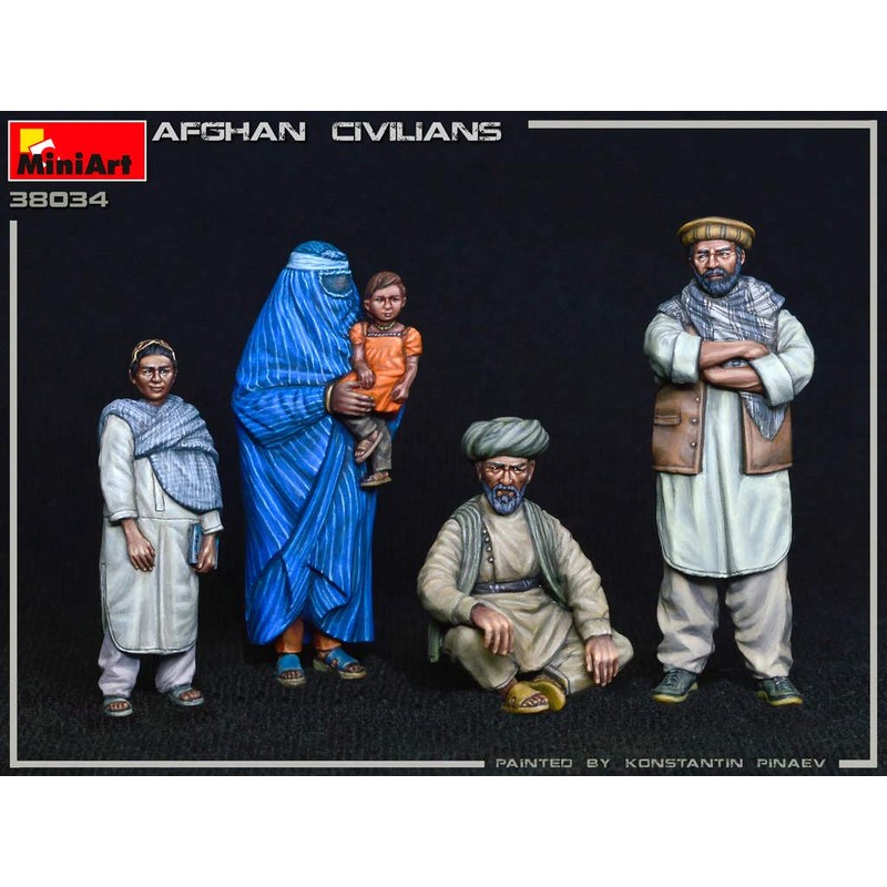 Mini Art MA38034 1/35 Afghanistan Citizens 5 Figures
