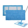 Zeltauto Microfiber Reusable Mop Pads, 2 Pack, Blue, for Flash