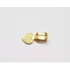 20 Medium Gold Plated Heart Glue on Bails for Pendants,