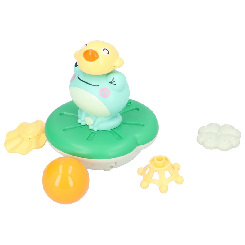 Electric Water Spray Toy Frog Bathtub Floating Water Sprinkler Shower