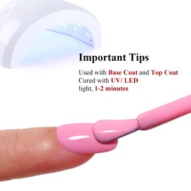 Ozzeal Gel Polish, 0.5 Fl Oz Baby Pink Gel Nail Polish Spring Summer Soak off LED UV Gel Nail Polish Art Starter Manicure Salon DIY Nail Gel Polish