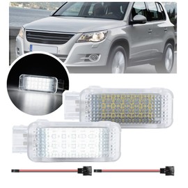 NSLUMO LED Projector Light for Interior Doors A1 A2 A3 S3 A4 B6 B7 B8 S4 RS4 A5 S5 A6 S6 Footwell Boots Vol.ks Sk.oda Fabia Octavia Roomster Superb Rapid Kodiaq Led Boot Lighting