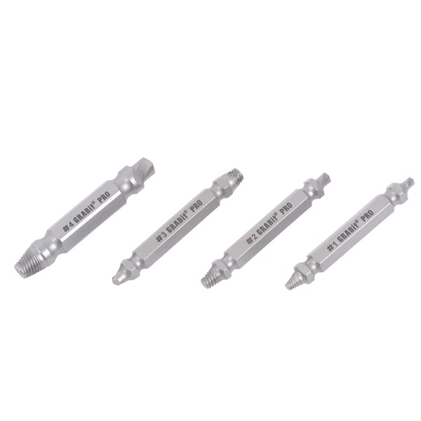 Trend 4-Piece Grabit Screw Extractor Set, Remove Damaged Screws and
