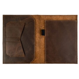 Leather Worx, Notepad Cover (5 x 8 In. Notepad Not Included) Sturdy, Durable Material Perfect for Storing Journal, Full Grain Leather, Handmade, Bourbon Brown