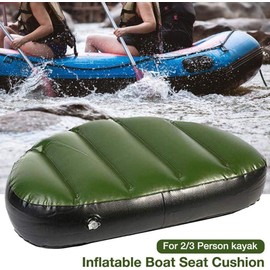 PVC Green Fishing Boat, Inflatable Boat Cushion, Boat Seat, for Outdoor Camping