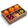 XIMISISE Tea Bag Holder, Acacia Wood Tea Bag Storage Organizer,