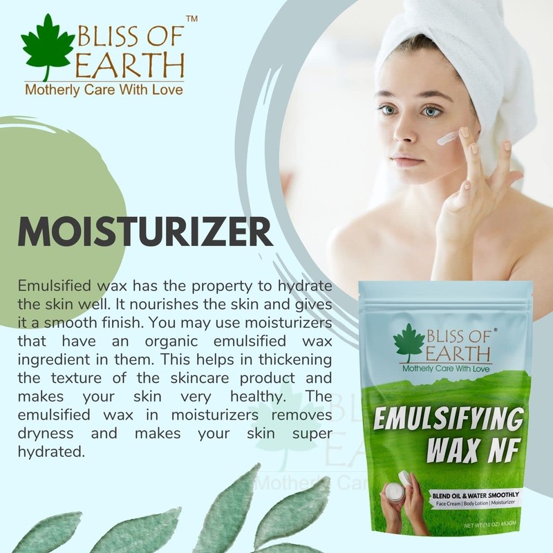 Bliss of Earth Emulsifying Wax NF Cosmetic Grade Wax Best
