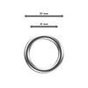 Interdeco Gardinenringe mit Faltenhaken/Kunststoff-Ringe in Chrom-farbig für Gardinenstangen 28 mm