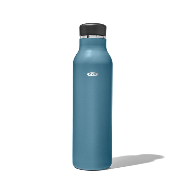 OXO Strive 20oz Insulated Water Bottle with Standard Lid - Aquamarine