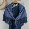 HURESON Triangular Stole, Women's, Thin, Cotton, Shawl, Large Scarf, Shawl,