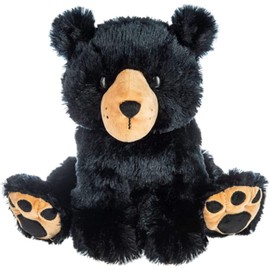 Ganz H14812 Flap Jack Bear Plush Toy, 11-inch Height, Black