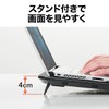 Sanwa Direct Laptop Cooler Cooling Pad, Silent, 15.6-inch Compatible, 4