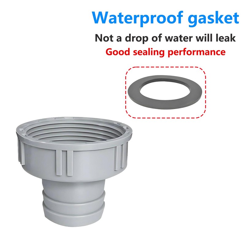 Qrity 1 Piece Kitchen Sink Drain Pipe Joint Thread Hose