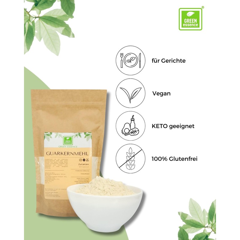 Green Essence Guar Gum 250 g Binding Agent Thickener Keto