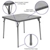 Flash Furniture Mindy Kids Gray Folding Table and Chair Set,