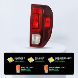 TUSDAR-LED Tail Light Assembly For 2017-2023 Honda Ridgeline Rear Tail light Lamp (Right Passenger Side)