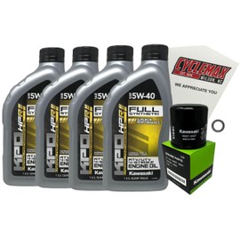 Cyclemax Full Synthetic Oil Change Kit compatible with 2015-2023 Kawasaki Teryx 800