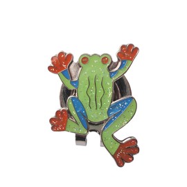 FunMarker Frog Golf Ball Marker - Tree Sparkling Surface Golf Ball Marker & Magnetic Hat Clip - Exclusive Golf Gear - Perfect Present for Men & Women Golf Enthusiasts