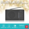 Ohm Electric AudioComm RAD-H234N-K 03-7054 Small AM/FM Handy Radio Black
