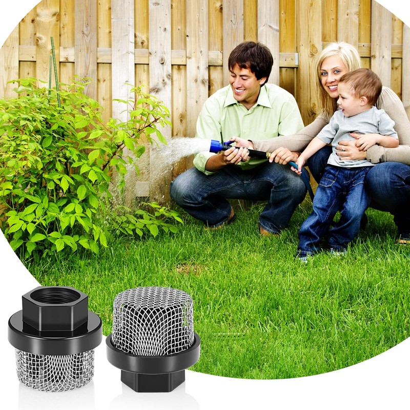 Nuanchu 2 Pcs Hose Inlet Strainer Filter Suction Strainer Garden