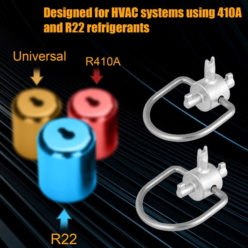 1pcs Locking Cap Key for 410A & R22 Refrigerant, Multi-Function