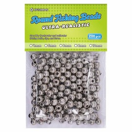 XFISHMAN Fishing Beads for Fishing Rigs Lures Salmon Trout Steelhead Bait Assorted 5mm 6mm 8mm 200 Pieces