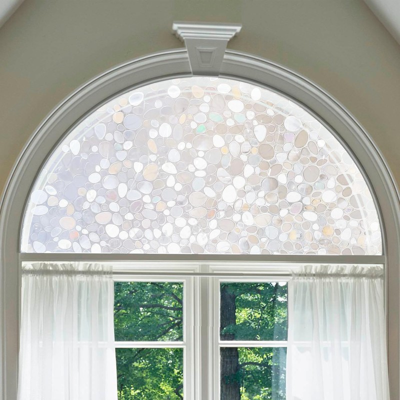 Autotech Park Precut Pebble Arched Window Film Shade, Self Adhesive