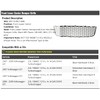 Front Lower Center Bumper Grille - Honeycomb Euro Hex Mesh