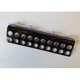 Reef-Geeks Coral frag rack, 20 hole laser cut acrylic, Zoa,Marine coral.(Jet Black)