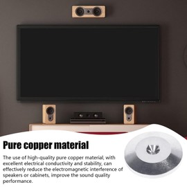 Subwoofer Isolation Pad - Amplifier Feet,Copper Anti-Slip Subwoofer Isolation Pad for Audio AMP, Reduce Vibration & Resonance, AMP Vibration Reduction