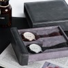 Baskiss Luxury PU Drawer Watch Case, Watch Storage Box, Collection