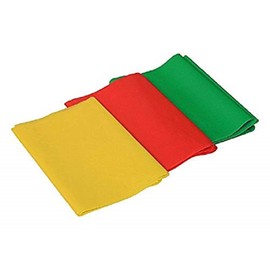 Latex Free Training Band / Resistance Band / Gymnastics Band – Pack of 3 – Yellow/Red/Green (Very Light/Light/Medium) – Each 1.5 m Length