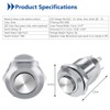 Keenso Car Momentary Push Button, 4-Pin 1NO 12 mm LED