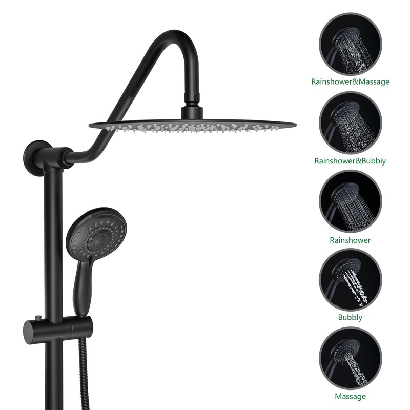Sarlai Rain Shower Head with Handheld Spray - Dual Shower