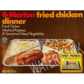 1970's Morton Fried Chicken TV Dinner  High Quality Metal Fridge Magnet 3x4 7679