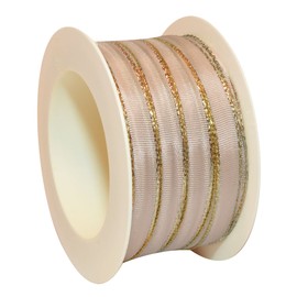 Morex Ribbon Manhattan Ribbon, 3/8 by 27-Yard, Champagne, 47210/25-104