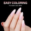 AILLSA Medium Almond Nail Tips Soft Clear Gel Nails Tips