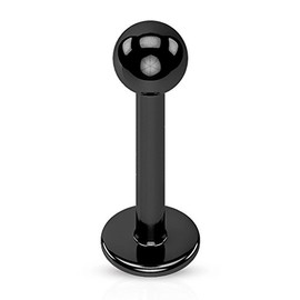 Autiga Labret Piercing Lip Piercing Monroe Madonna Medusa Stud Ball, Stainless Steel, Without Stone