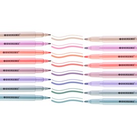 DIVERSEBEE Dual Tip Bible Highlighters and Pens No Bleed, 8 Pack Quick Dry Highlighters Set, Cute Markers, Bible Study Journaling School Office Supplies, Bible Accessories (Boho)