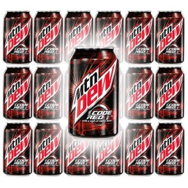 Mountain Dew Code Red, 12oz Can (Pack of 18, Total of 216 Fl Oz)